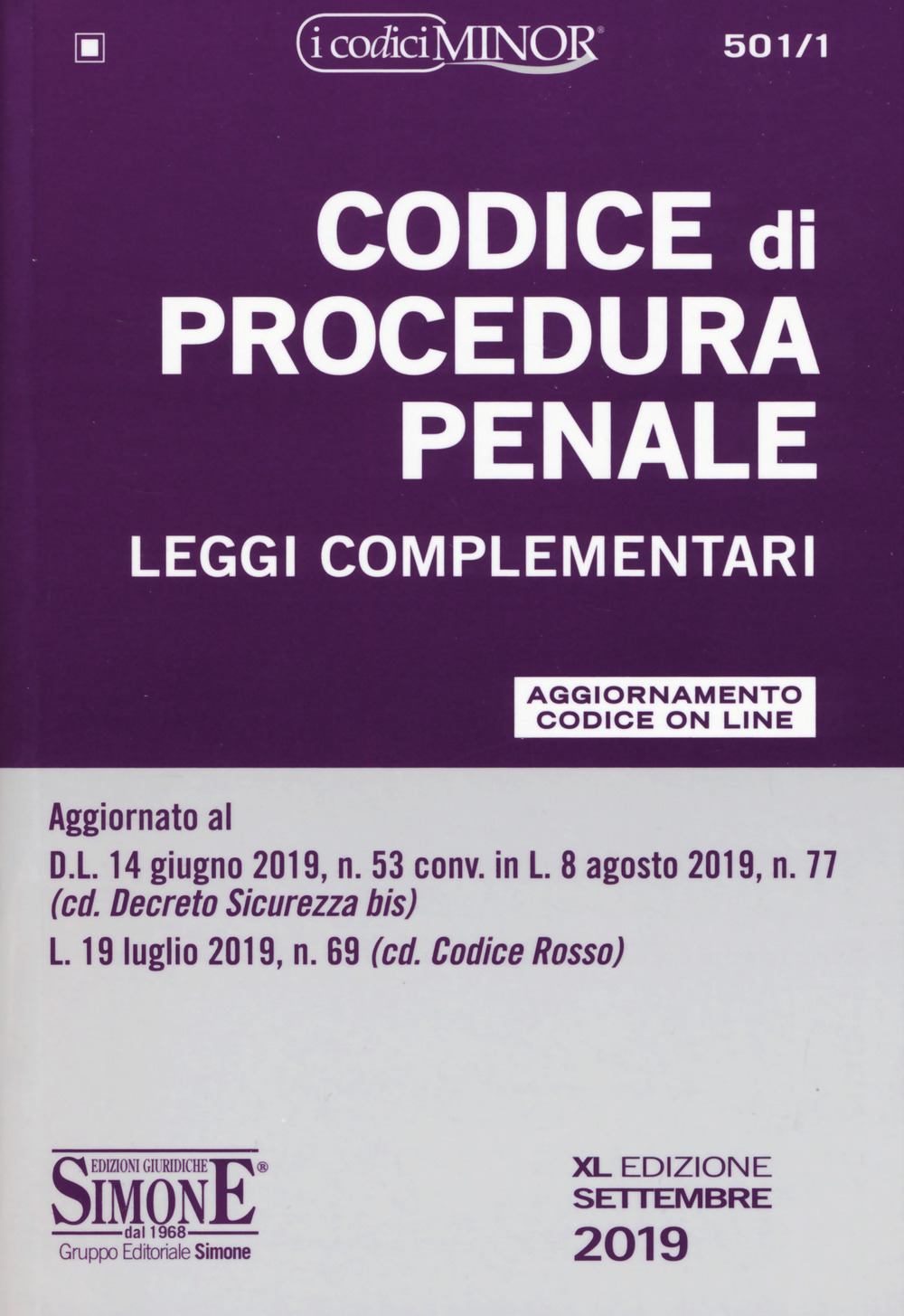 Codice di procedura penale e leggi complementari. Ediz. minor