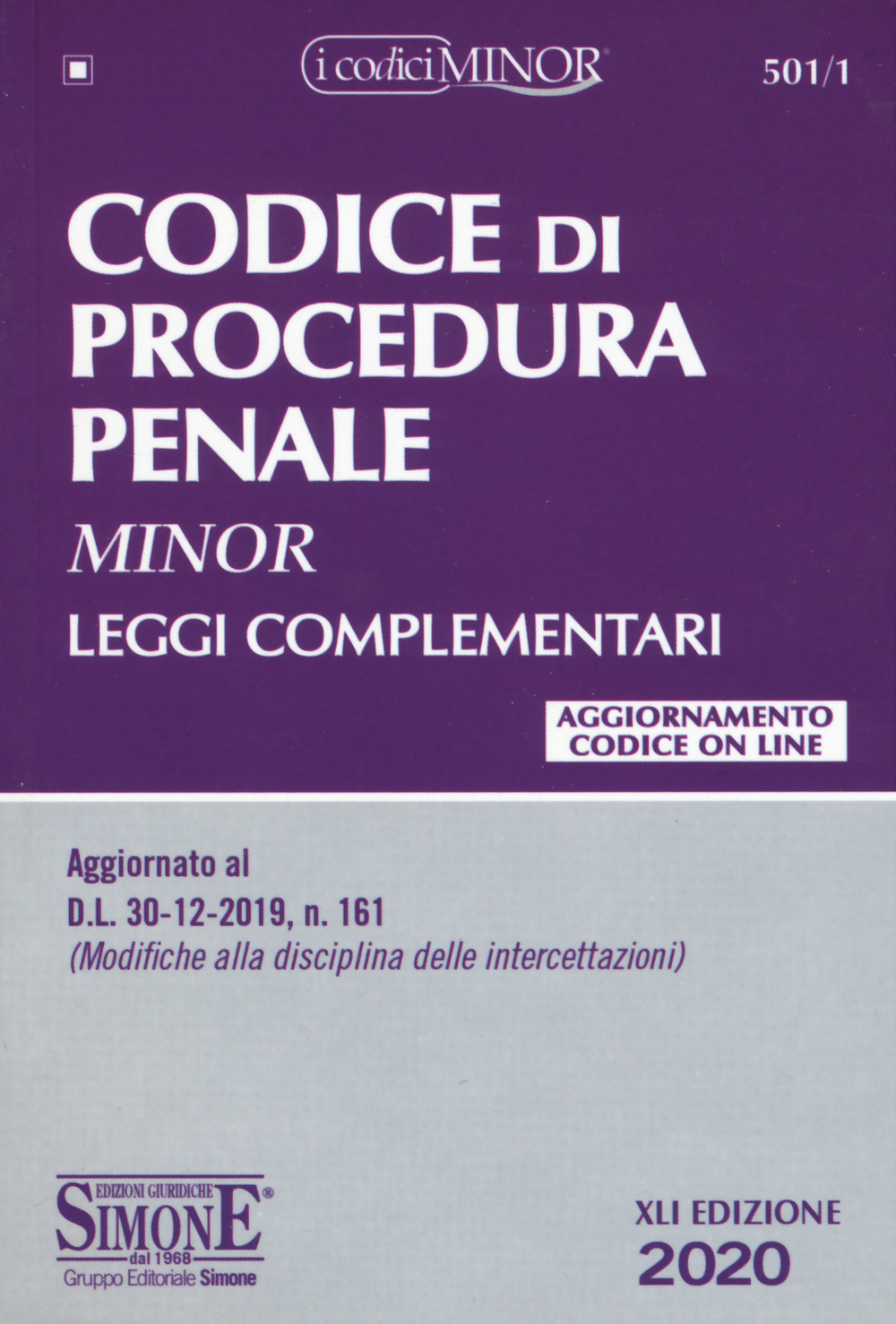 Codice di procedura penale e leggi complementari. Ediz. minor
