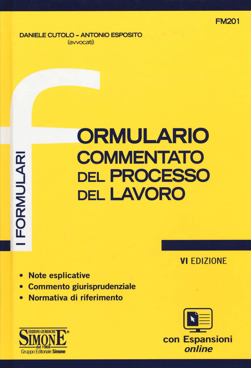 Formulario commentato del processo del lavoro