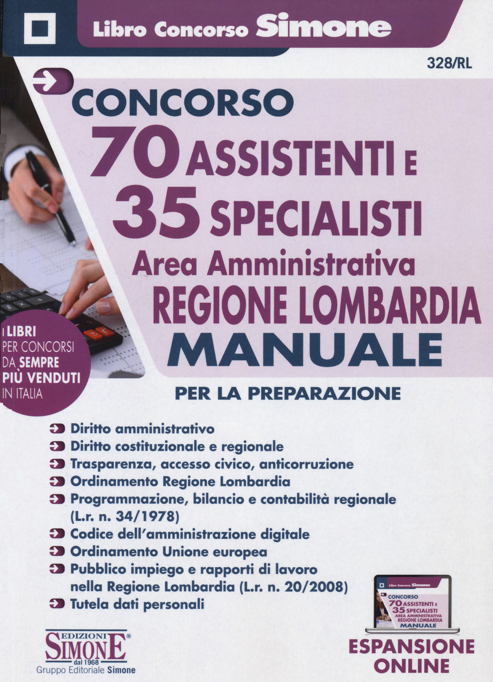 Concorso 70 assistenti e 35 specialisti. Area amministrativa. Regione Lombardia. Manuale per la preparazione