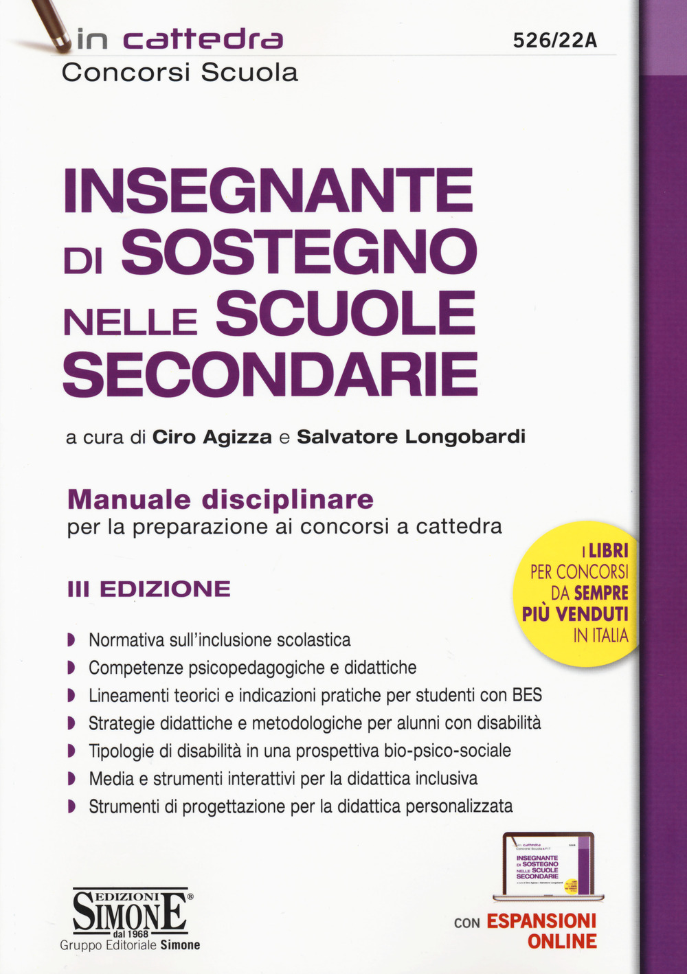 Insegnante di sostegno nelle scuole secondarie. Manuale disciplinare per la preparazione ai concorsi a cattedra