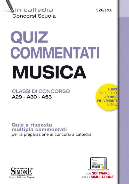 Quiz commentati musica. Classi di concorso A29 - A30 - A53. Quiz a risposta multipla commentati per la preparazione ai concorsi a cattedra