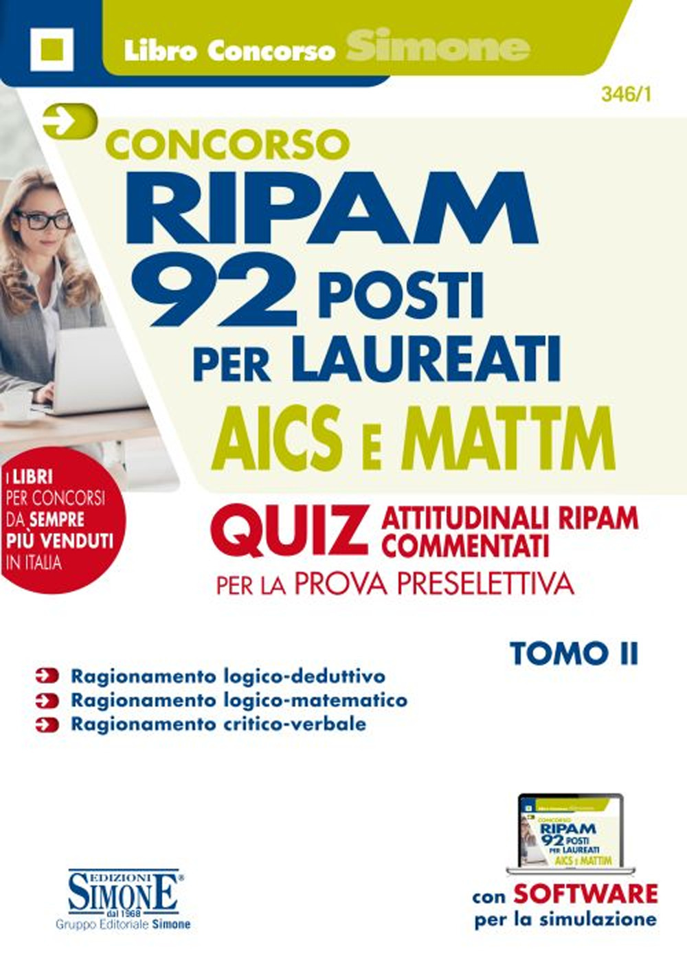 Concorso RIPAM. 92 posti per laureati AICS e MATTM. Quiz attitudinali RIPAM commentati per la prova preselettiva. Vol. 2