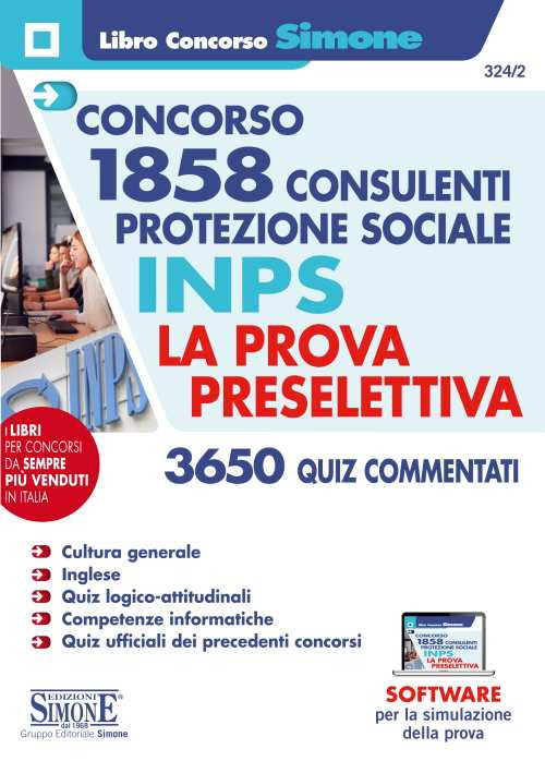 Concorso 1858 consulenti protezione sociale INPS. La prova preselettiva
