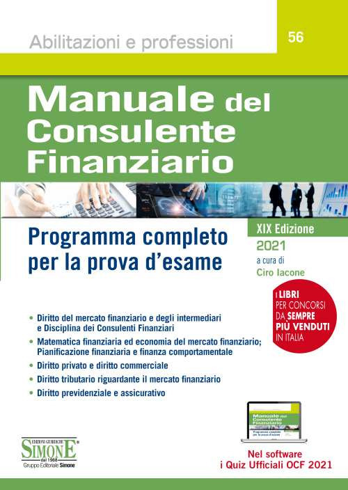 Manuale del consulente finanziario. Programma completo per la prova d'esame