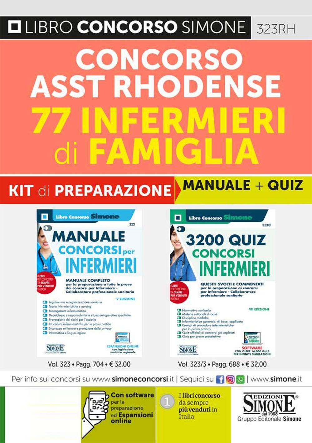 Concorso ASST Rhodense 77 Infermieri di famiglia. Kit di preparazione: Manuale completo + Quiz svolti e commentati