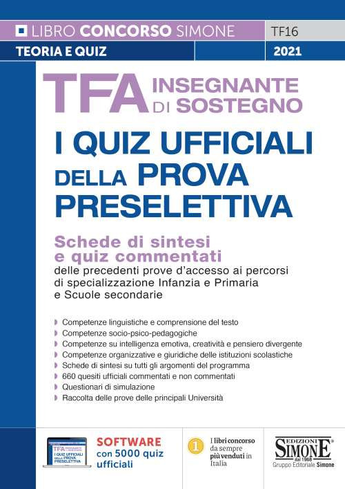 TFA insegnante di sostegno. I quiz ufficiali della prova preselettiva