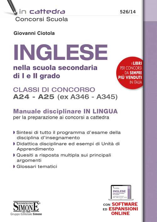 Inglese nella scuola secondaria di I e II grado. Classi di concorso A24-A25 (ex A346-A345)