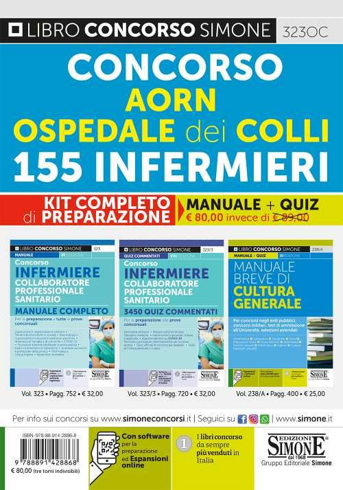 Concorso AORN Ospedale dei Colli 155 infermieri. Kit completo di preparazione. Manuale + Quiz