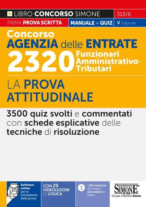 Concorso Agenzia delle entrate. 2320 Funzionari amministrativo-tributari. La prova attitudinale