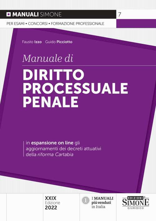 Manuale di diritto processuale penale