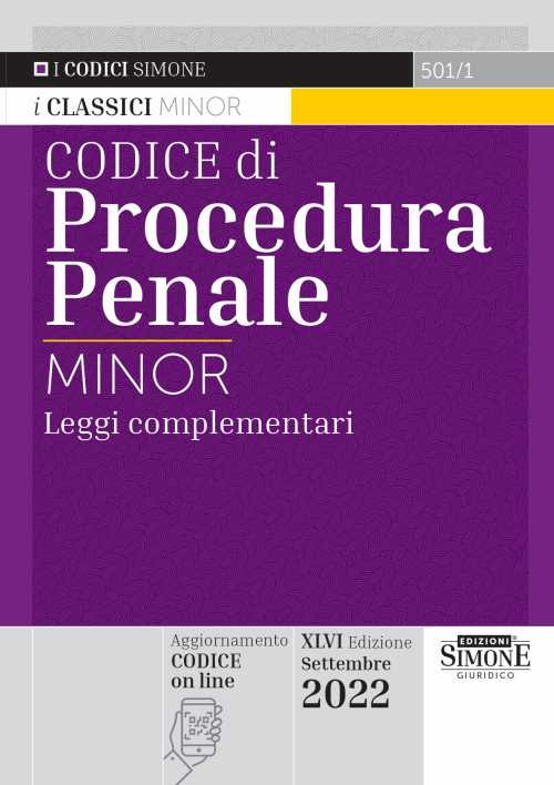 Codice di procedura penale e leggi complementari. Ediz. minor