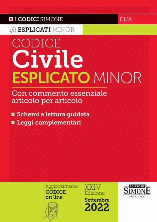 Codice civile esplicato. Con commento essenziale articolo per articolo e schemi a lettura guidata. Leggi complementari
