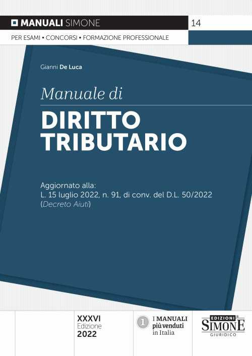 Manuale di diritto tributario