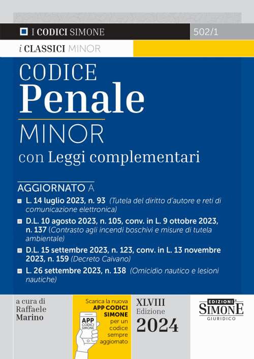 Codice penale. Leggi complementari