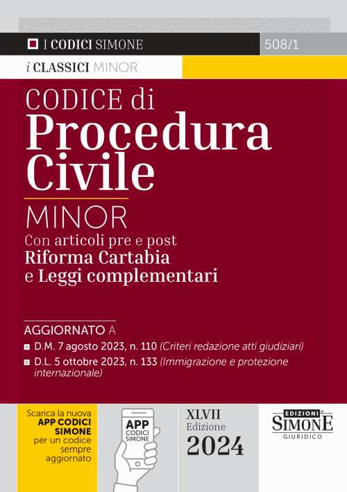 Codice di procedura civile. Ediz. minor