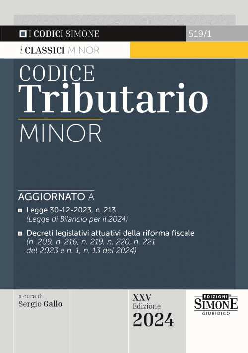 Codice tributario. Ediz. minor