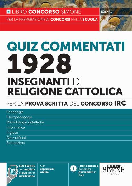 Concorso IRC 1928 Insegnanti di religione cattolica. Quiz commentati per la prova scritta