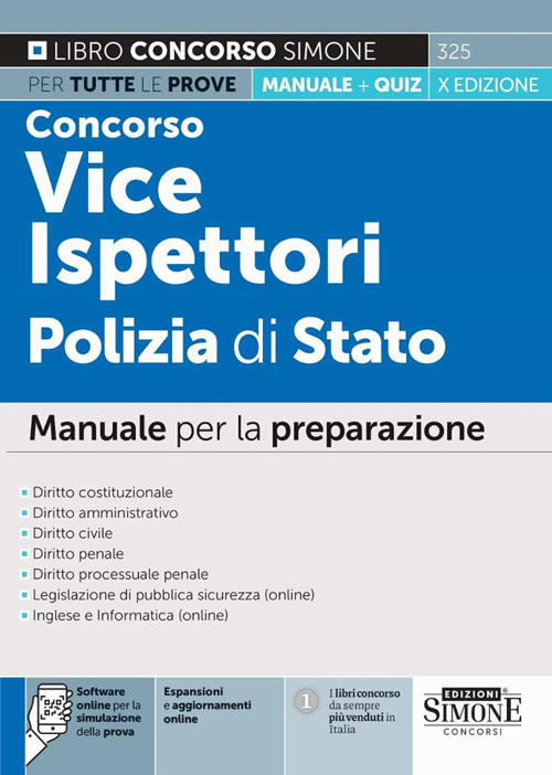 Concorso Vice Ispettori Polizia di Stato. Manuale per la preparazione