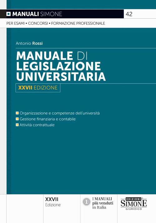 Manuale di legislazione universitaria