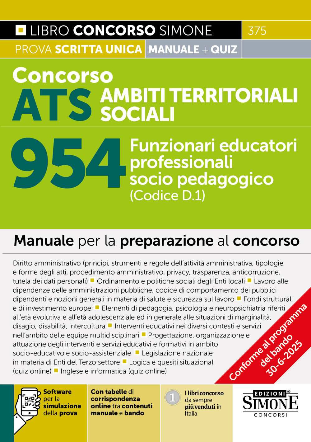 Concorso ATS Ambiti Territoriali Sociali 954 Funzionari educatori professionali socio pedagogici (Codice D.1)