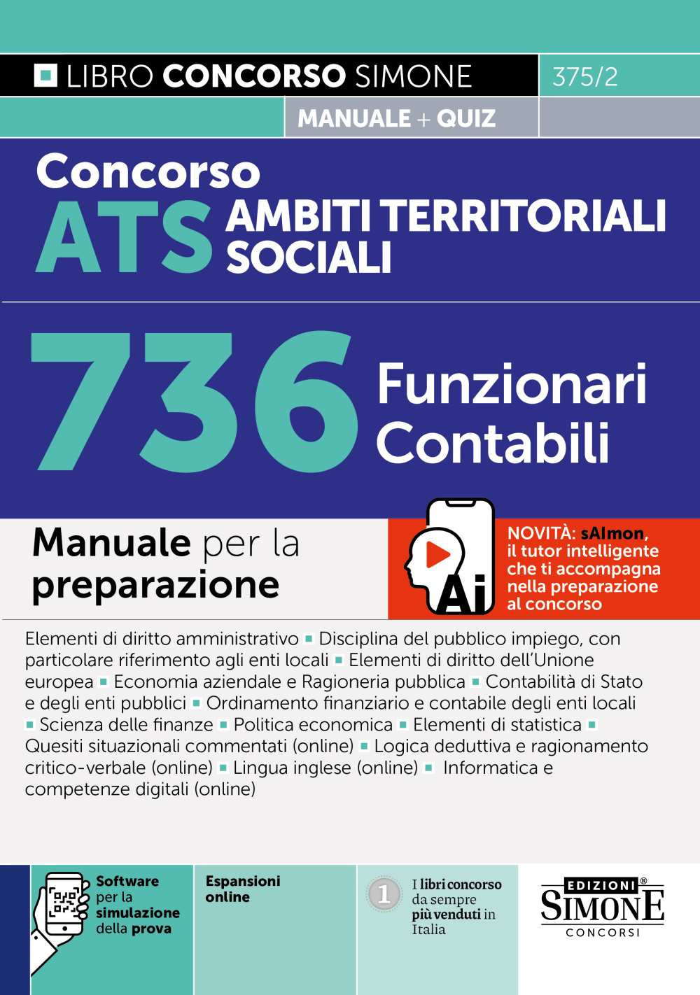 Concorso ATS Ambiti Territoriali Sociali 736 funzionari contabili. Manuale