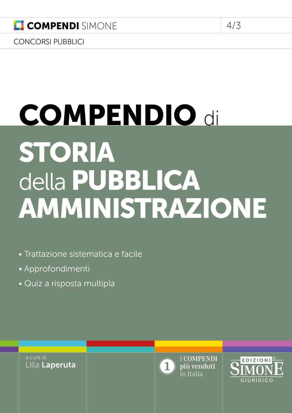 Compendio di storia della pubblica amministrazione