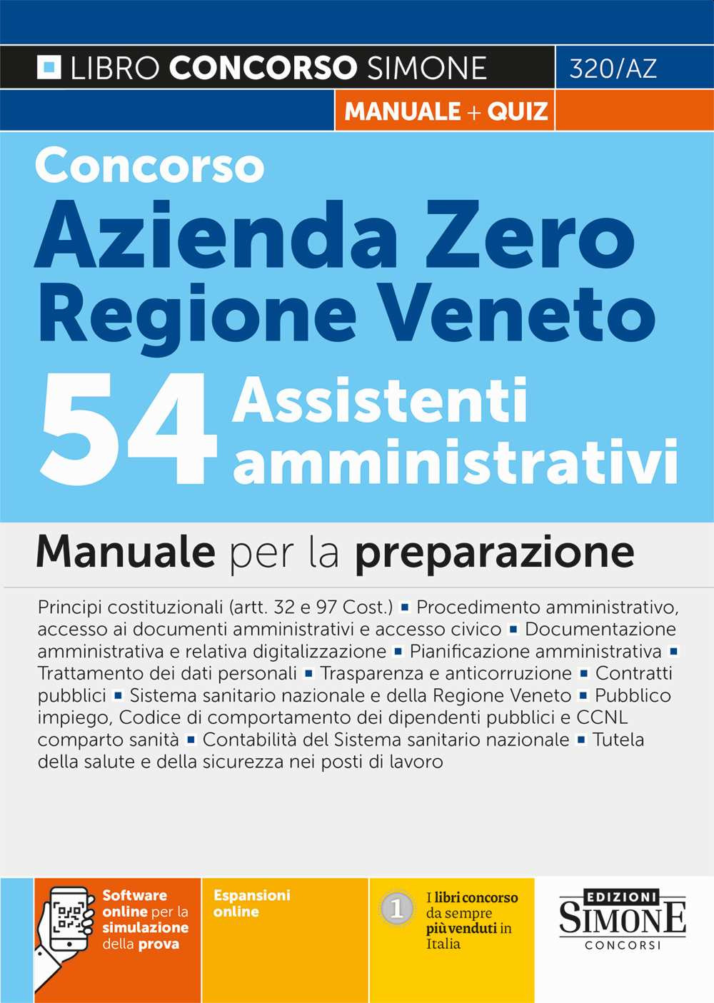 Concorso Azienda Zero Regione Veneto. 54 assistenti amministrativi. Manuale per la preparazione
