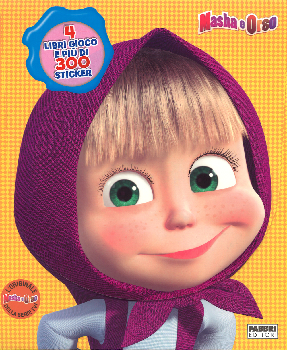 Lo zainetto di Masha. Masha e orso. Con adesivi