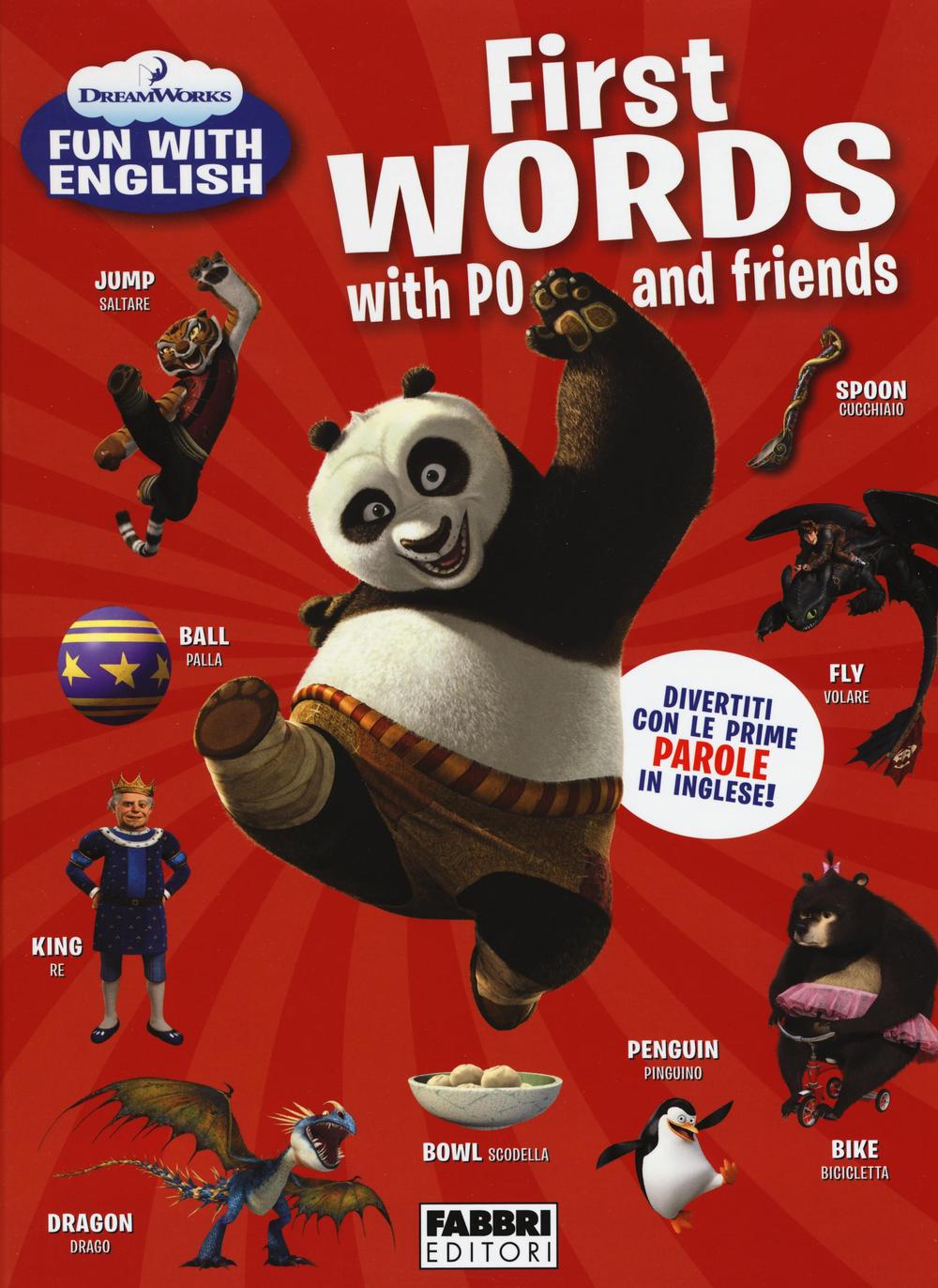 First words with PO and friends. Dreamworks fun with English