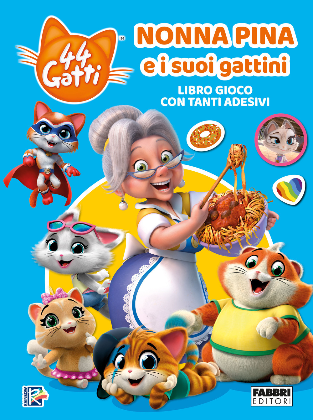 Nonna Pina e i suoi gattini. 44 gatti. Libro gioco con adesivi