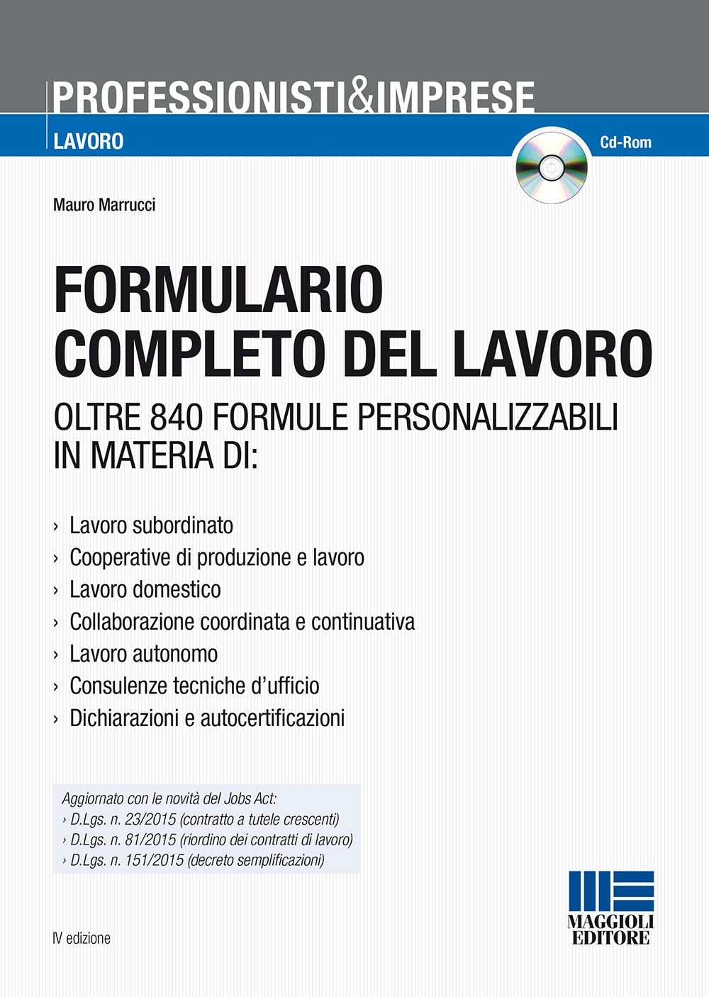 Formulario completo del lavoro