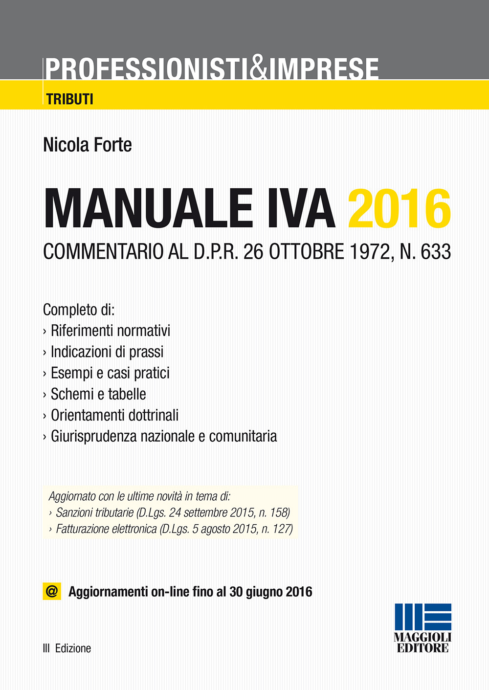 Manuale IVA 2016