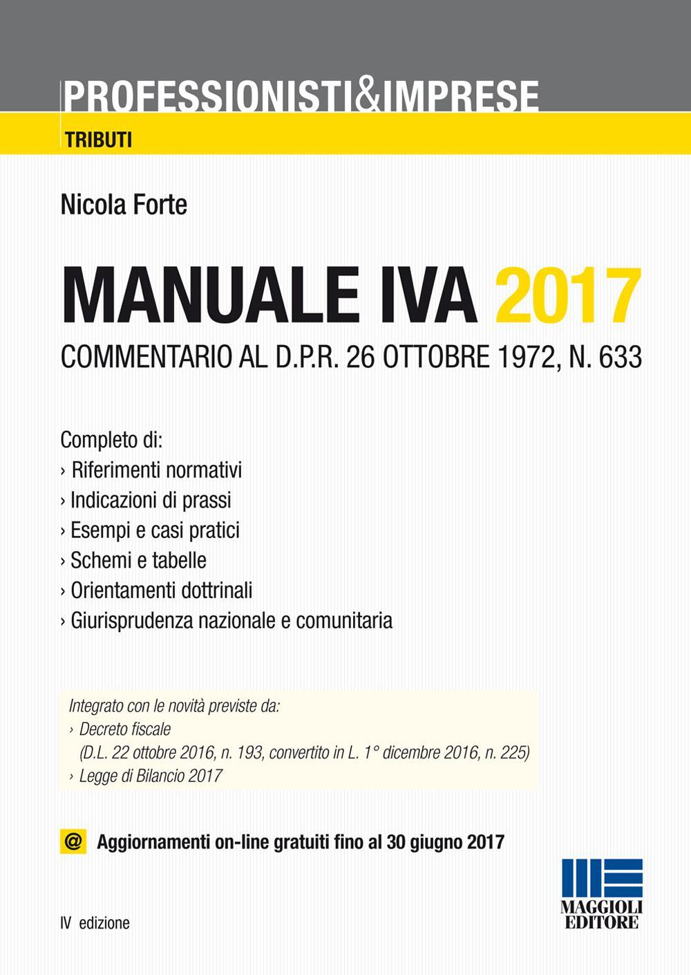Manuale IVA 2017
