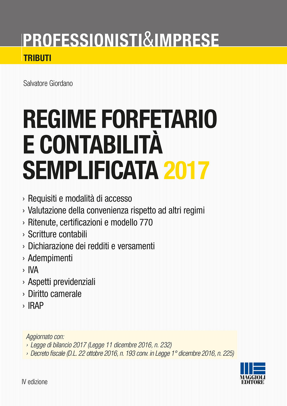 Regime forfettario e contabilità semplificata 2017