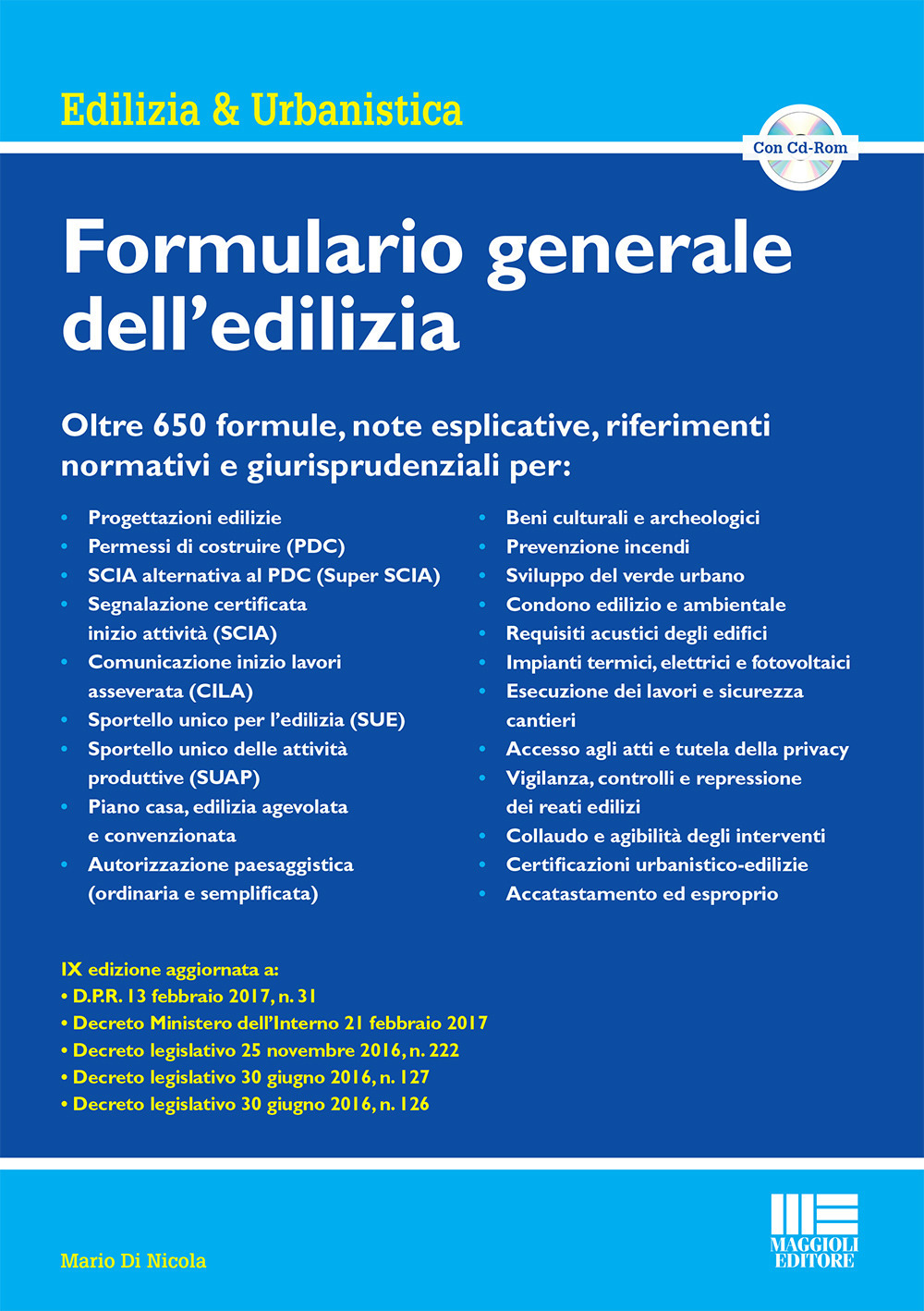 Formulario generale dell'edilizia