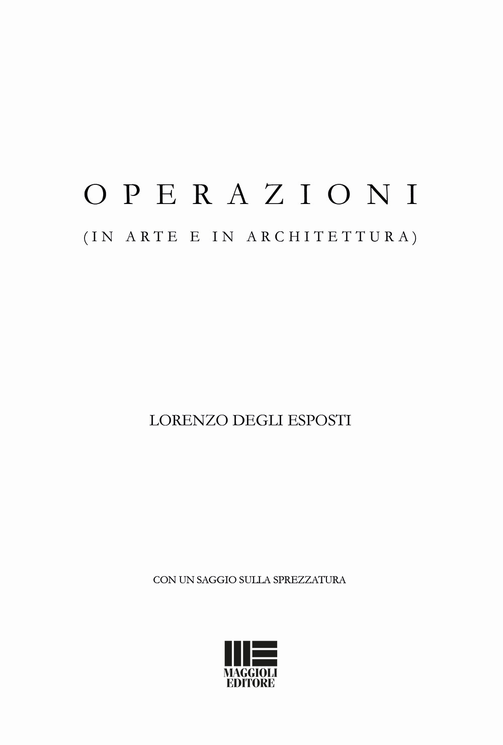 Operazioni (in arte e in architettura)