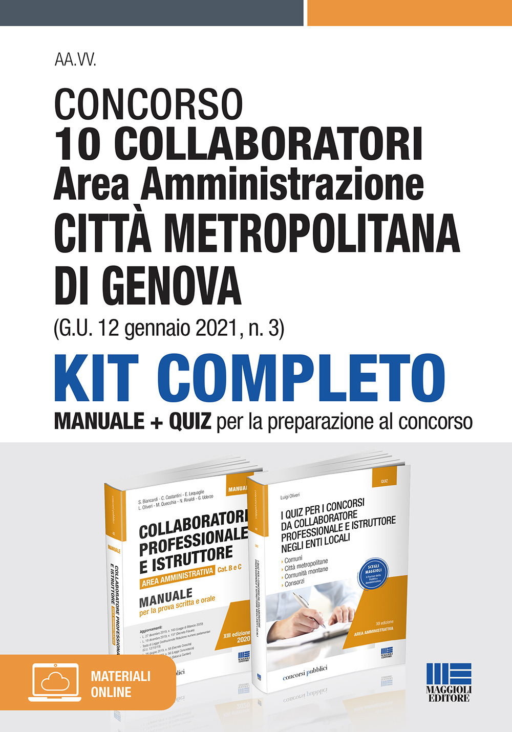 Concorso 10 collaboratori Area amministrazione Città metropolitana di Genova (G.U. 12 gennaio 2021, n. 3)