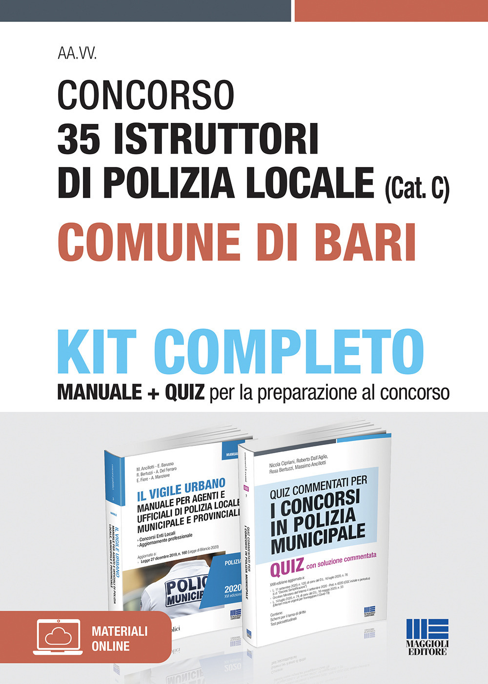 Concorso 35 Istruttori di Polizia locale (Cat. C) Comune di Bari. Kit completo