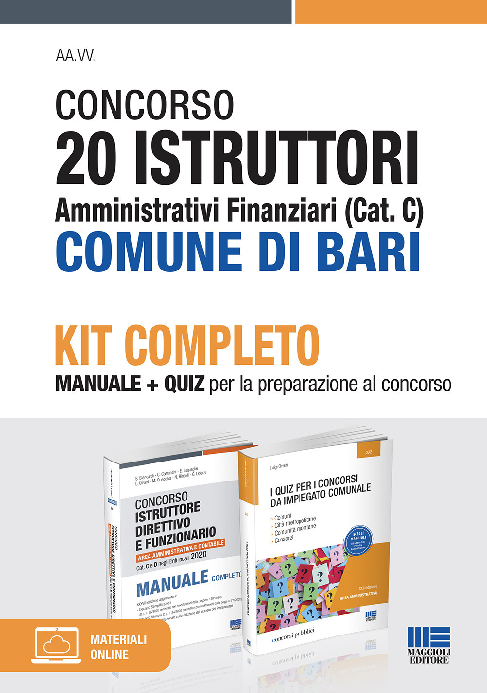 Concorso 20 istruttori amministrativi finanziari (Cat. C) Comune di Bari. Kit completo