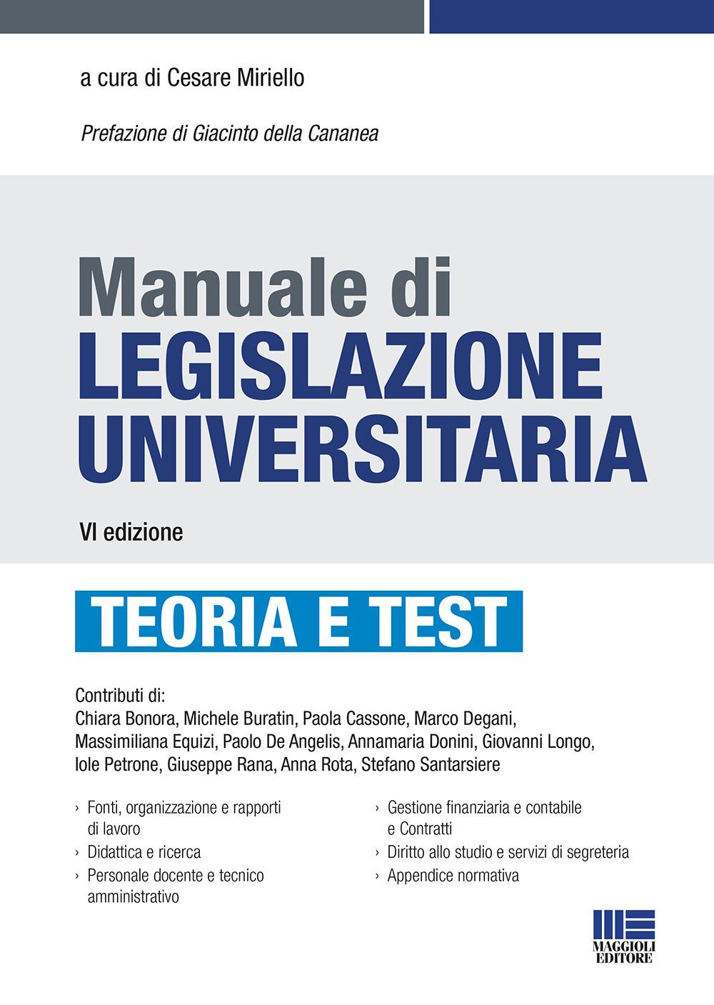Manuale di legislazione universitaria