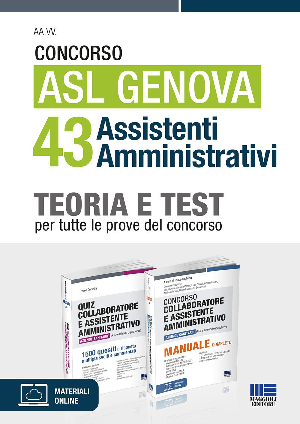 Concorso ASL Genova 43 assistenti amministrativi. Kit completo per la preparazione