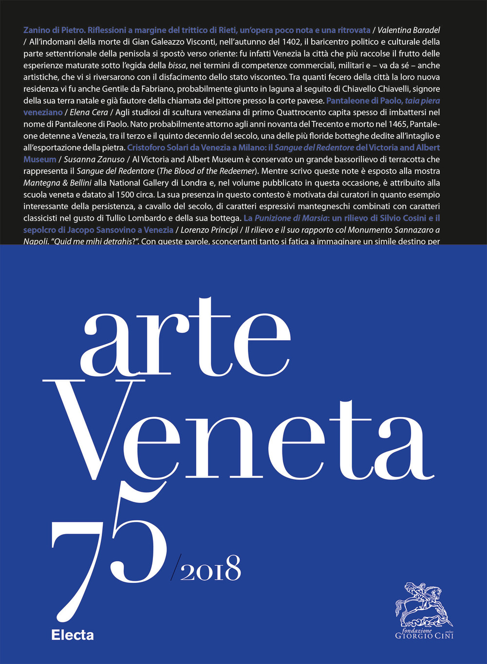 Arte veneta. Rivista di storia dell'arte. Vol. 75: Bibliografia dell'arte veneta (2017)
