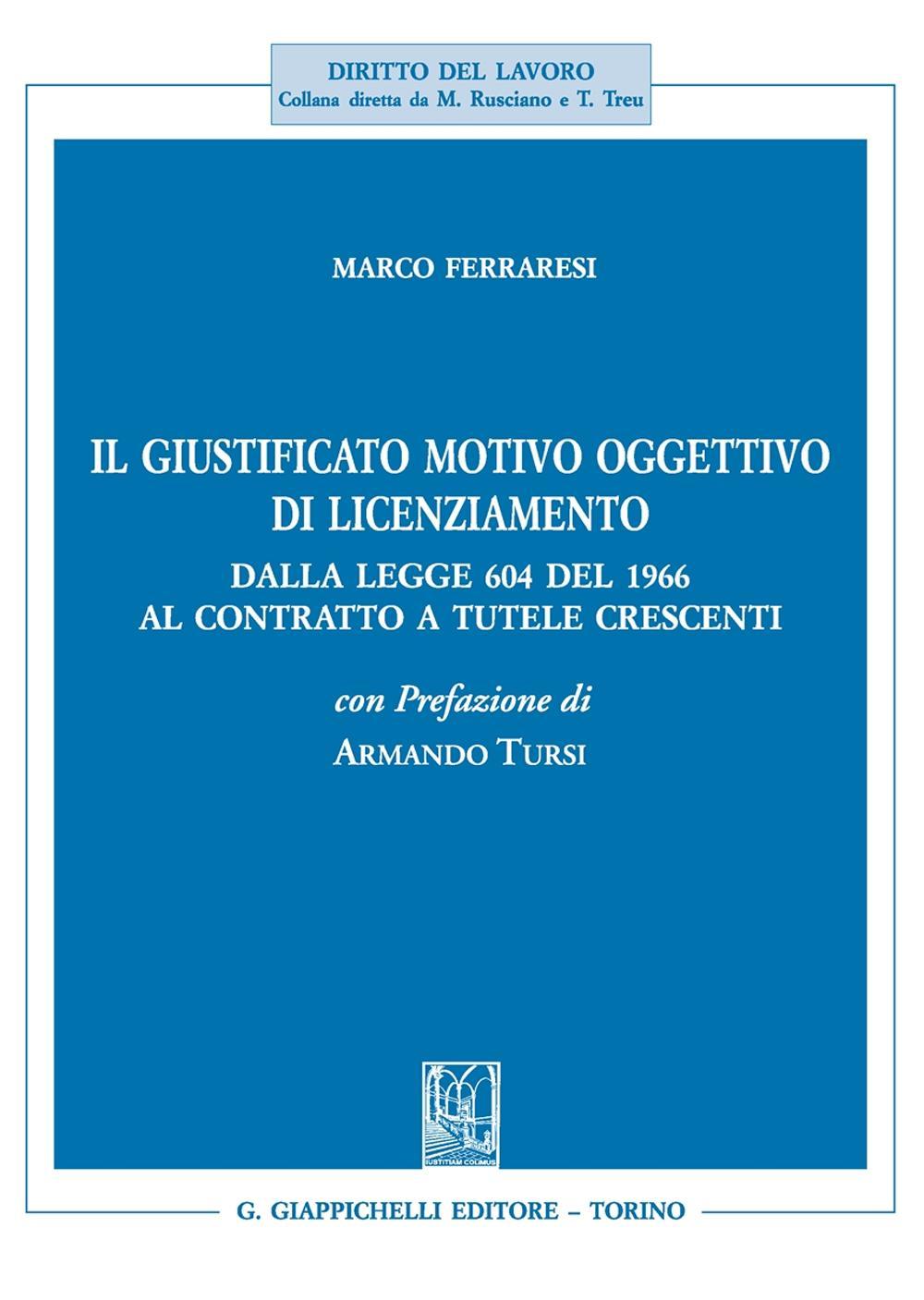 Il giustificato motivo oggettivo di licenziamento. Dalla legge 604 del 1966 al contratto a tutele crescenti