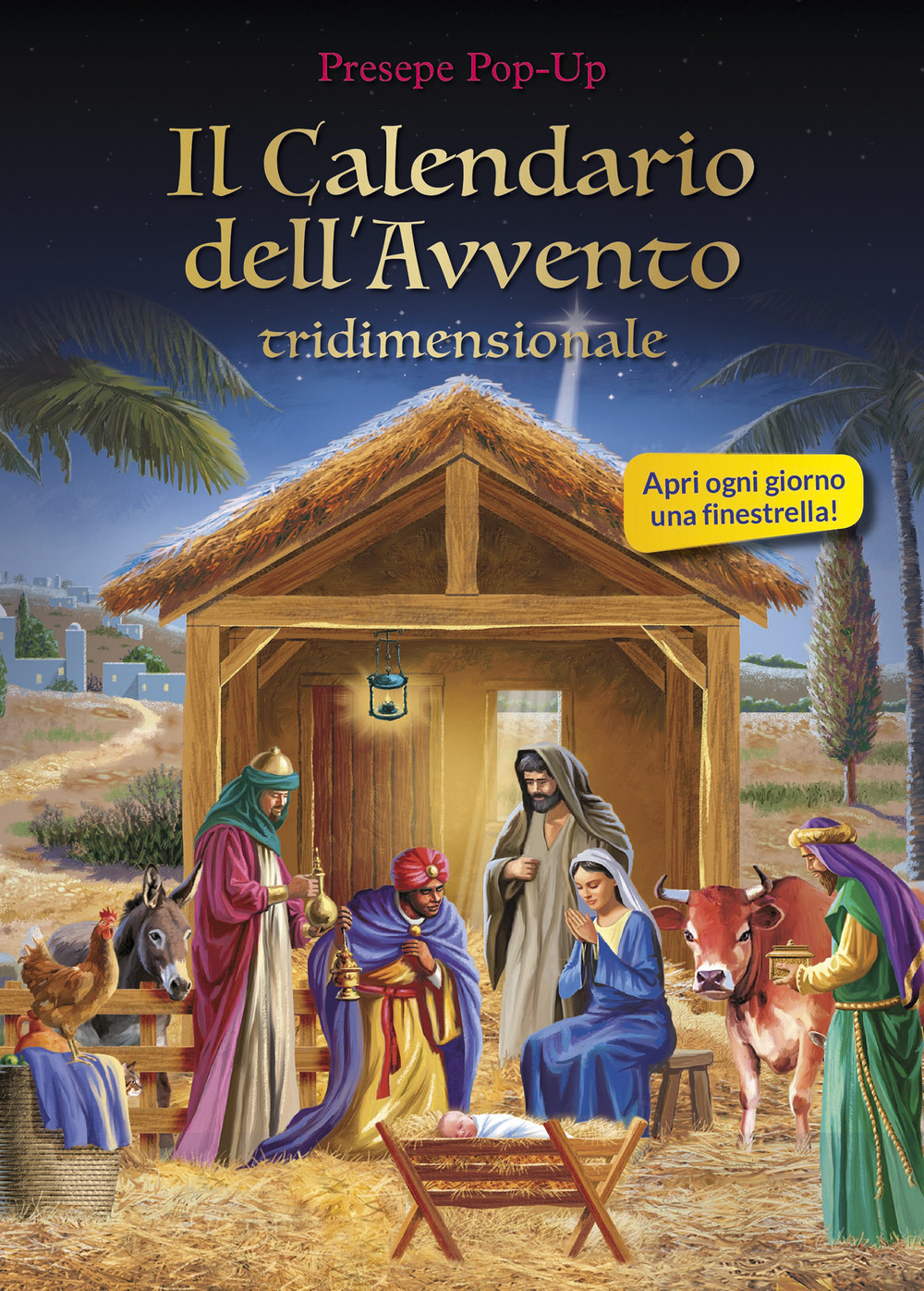 Il calendario dell'Avvento tridimensionale. Presepe pop-up
