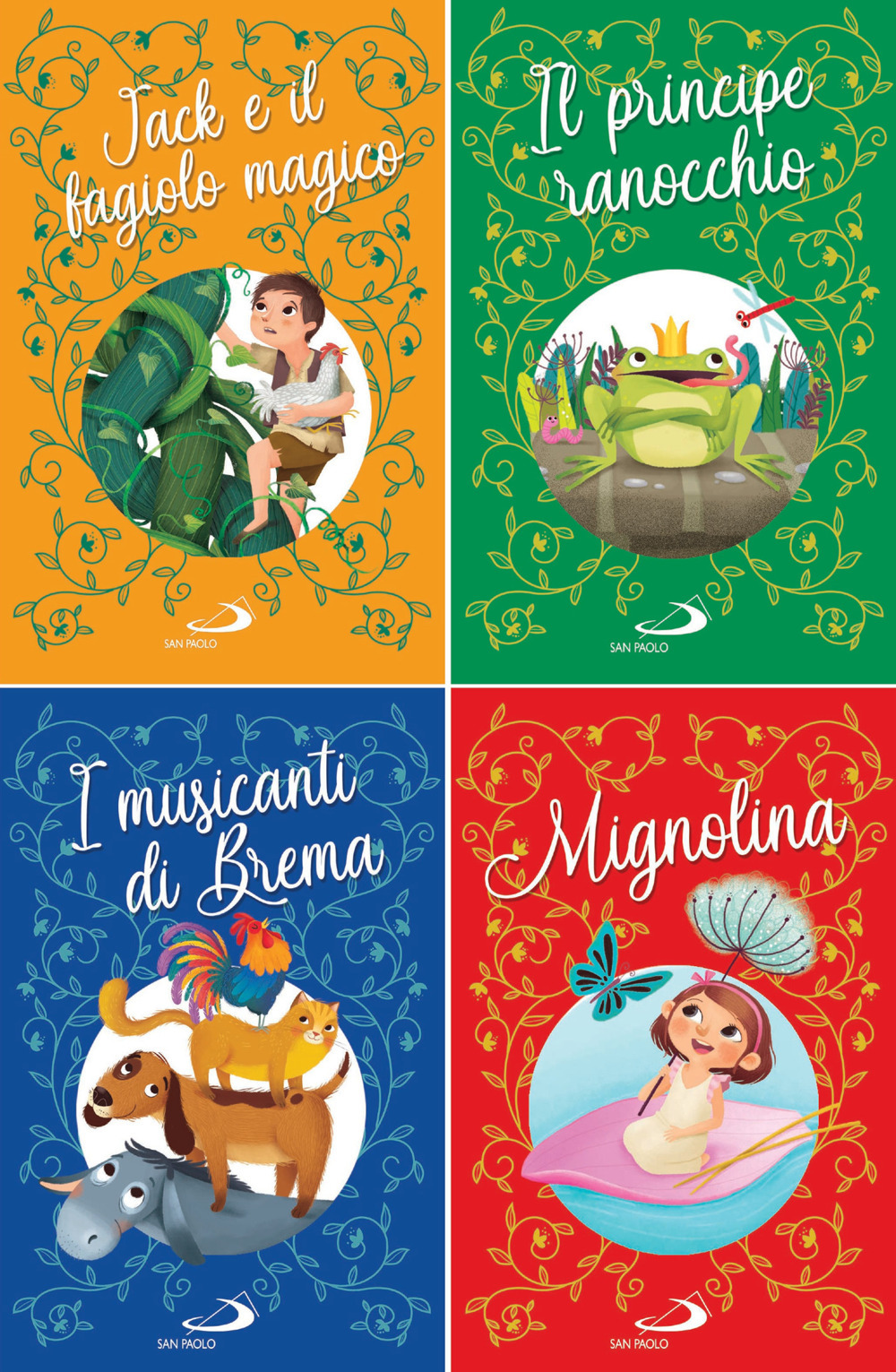 Jack e il fagiolo magico-Il principe ranocchio-I musicanti di Brema-Mignolina