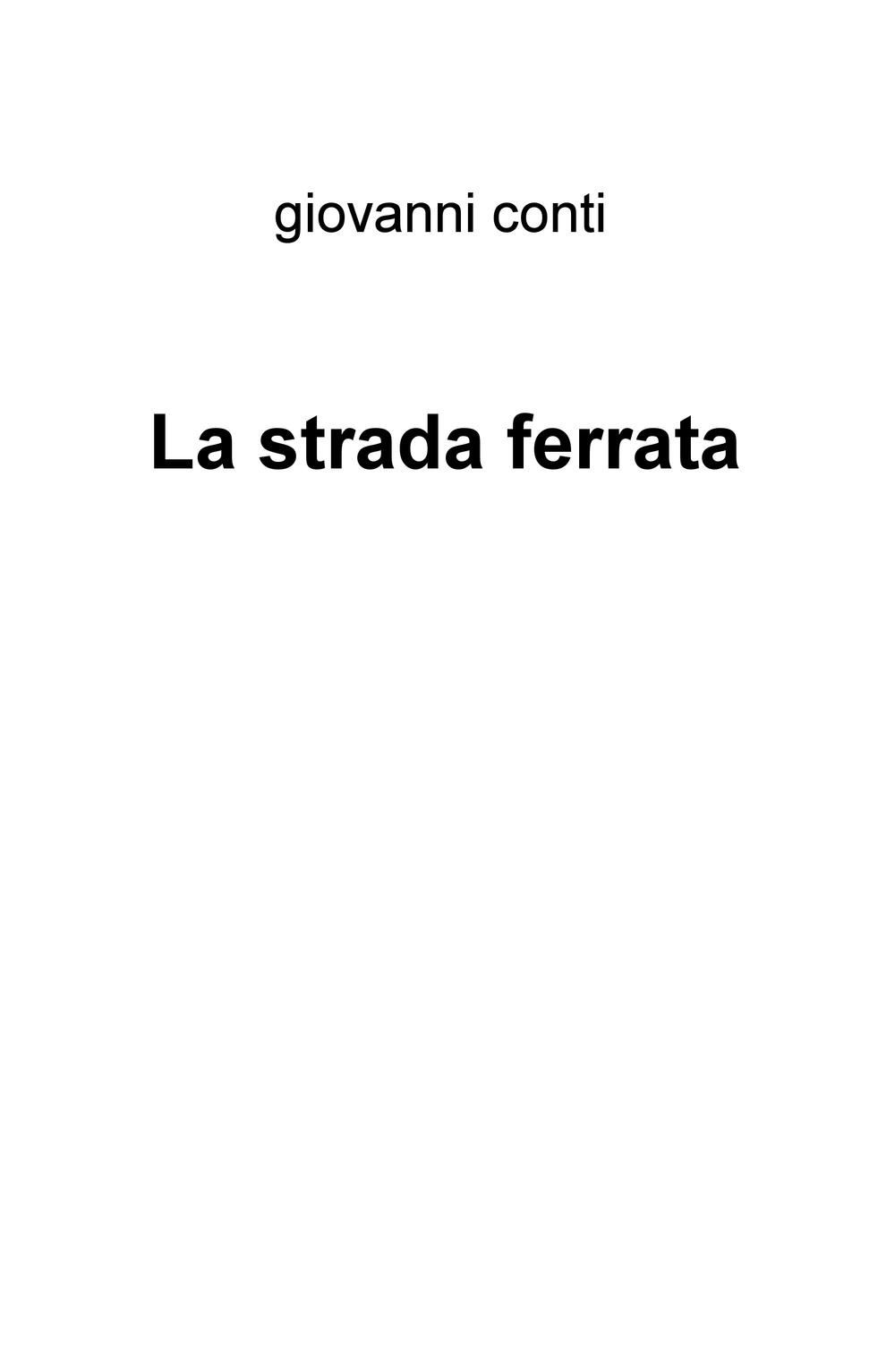 La strada ferrata