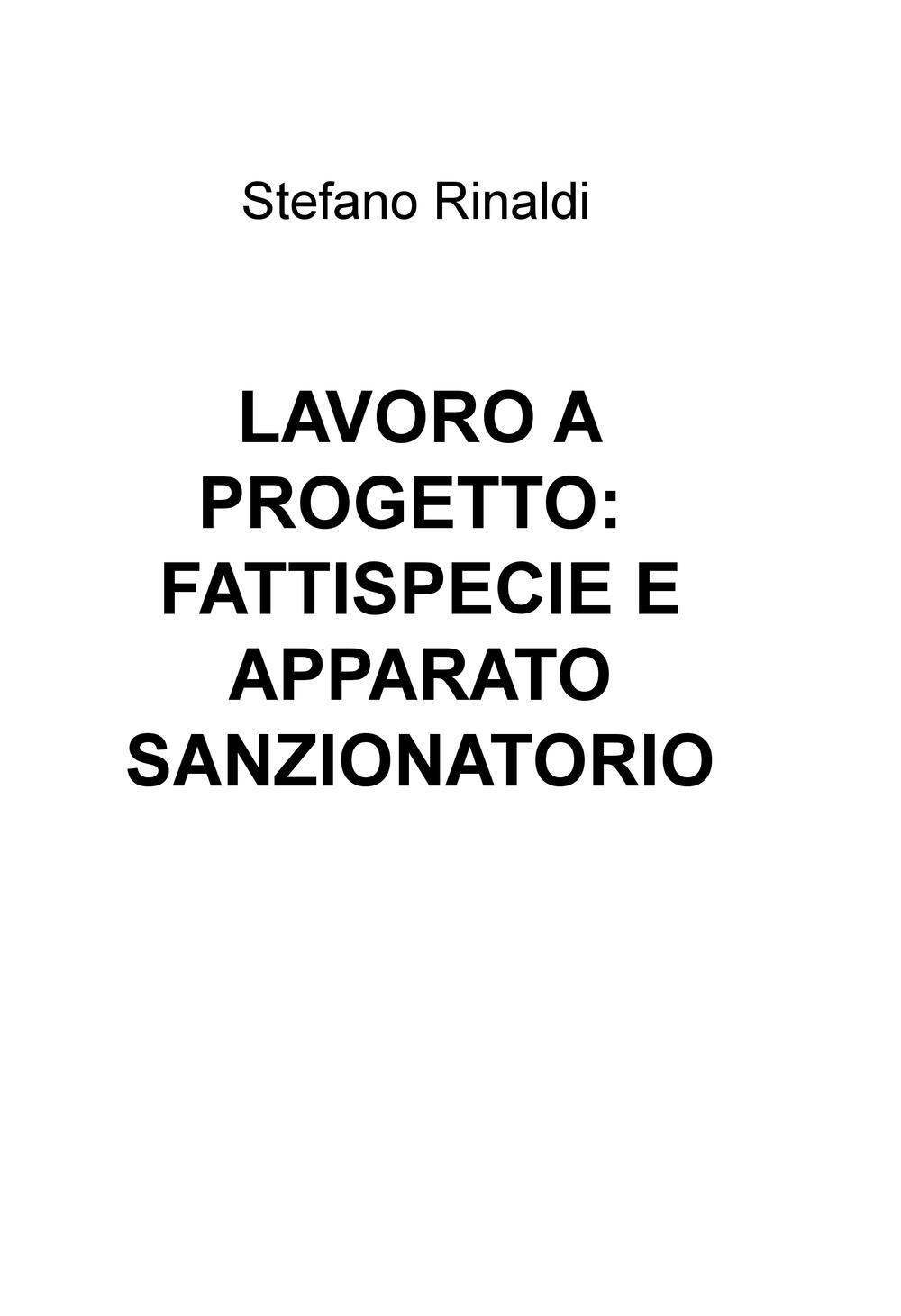 Lavoro a progetto: fattispecie e apparato sanzionatorio