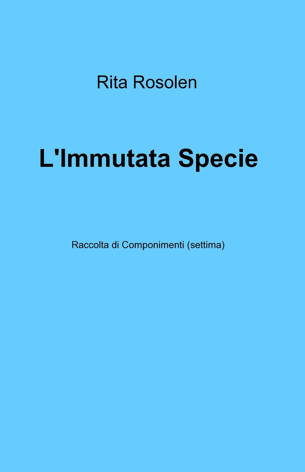 L'immutata specie