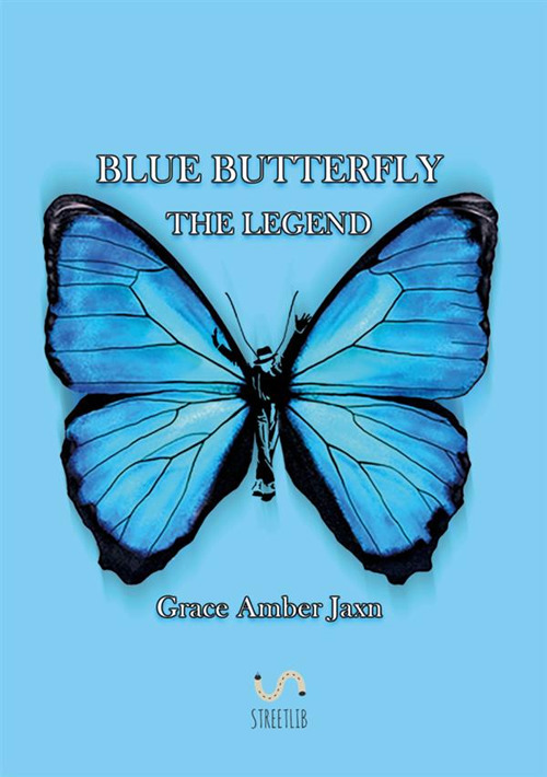 Blue butterfly. The legend